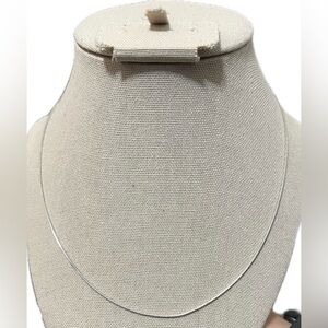 Italy 925 Sterling Silver Thin Snake Chain 18 Inch Necklace